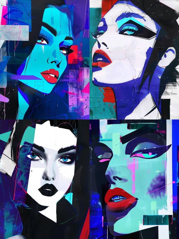Neon Cyber Muse