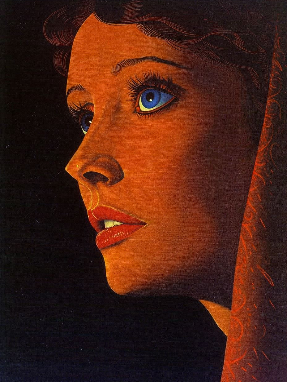 Celestial Gaze in Golden Light