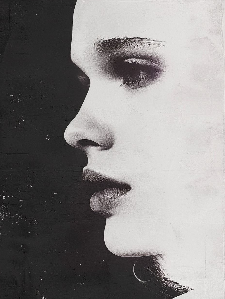 Magenta Contrast Portrait Study
