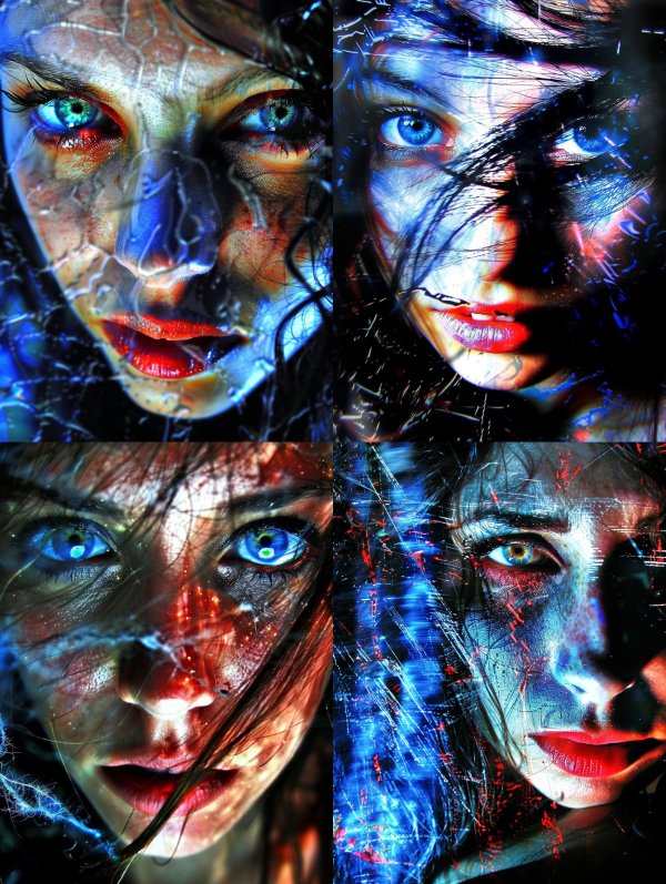 Fractured Gaze Through Glass