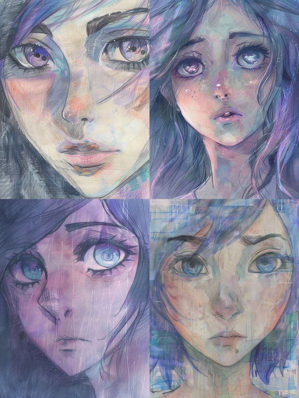 Ethereal Pastel Dream Portrait