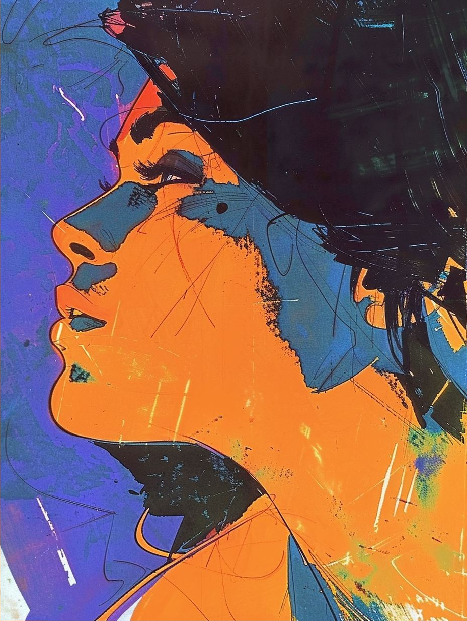 Vibrant Shadow Portrait