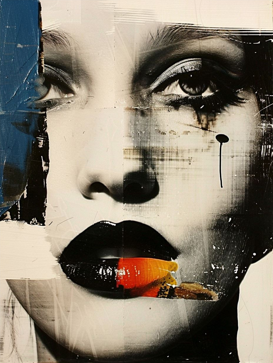 Noir Fragmented Portrait Study