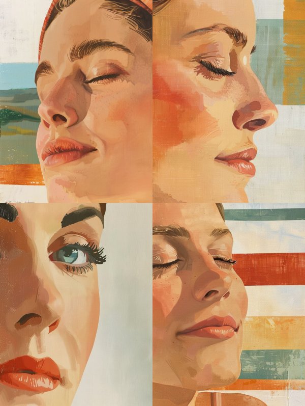 Sun Drenched Serene Portrait