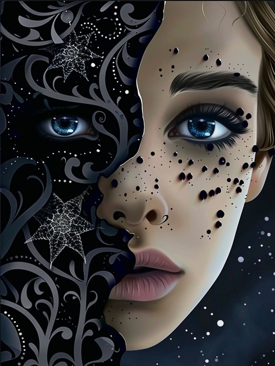 Celestial Shadow Portrait - Image 1