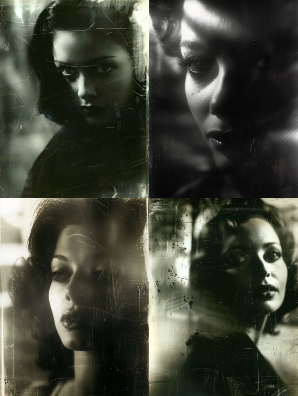 Fractured Noir Elegance
