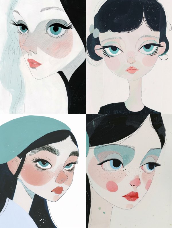 Ethereal Pastel Portrait