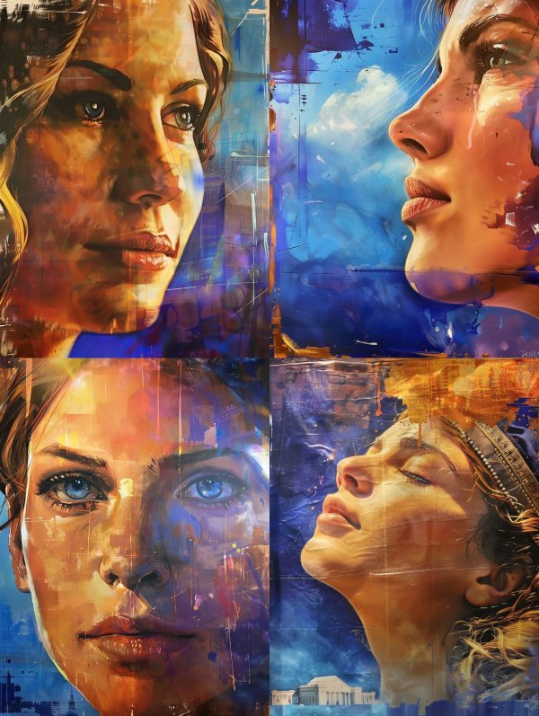 Fragmented Gaze of Golden Light