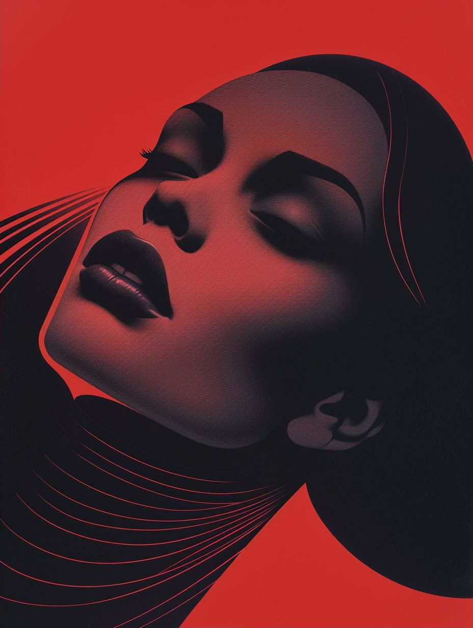 Neon Noir Digital Portrait