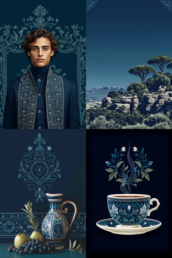 Royal Azure Elegance