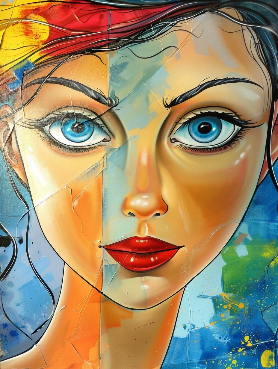 Shattered Porcelain Gaze