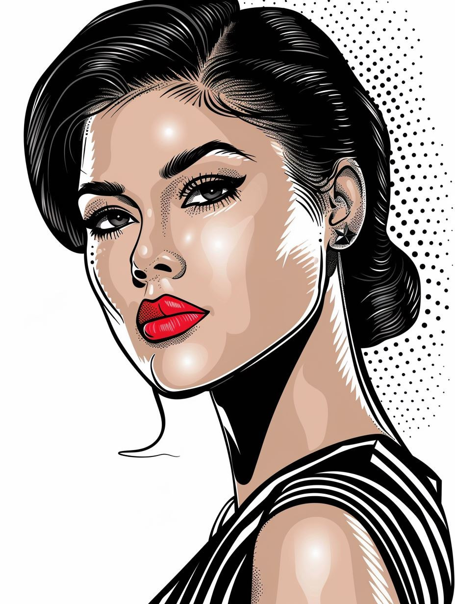 Noir Pop Portrait