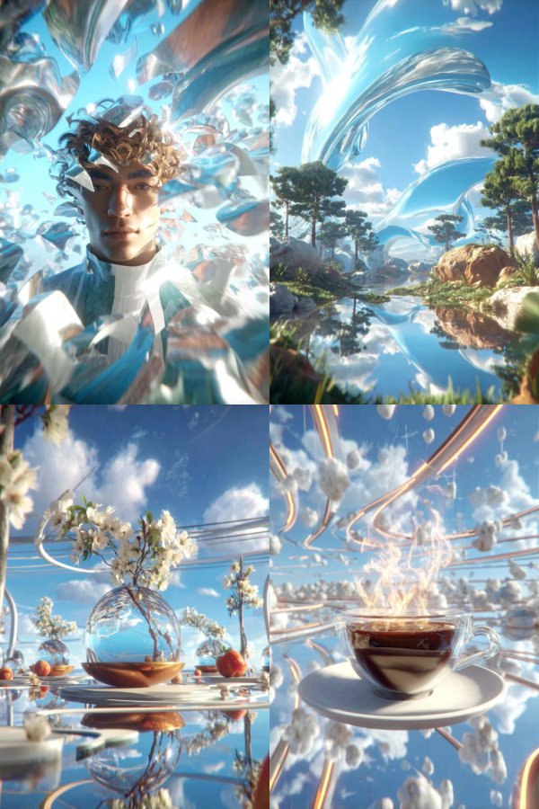 Shattered Mirror Reflection
