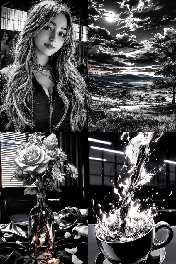 Monochrome Noir Elegance