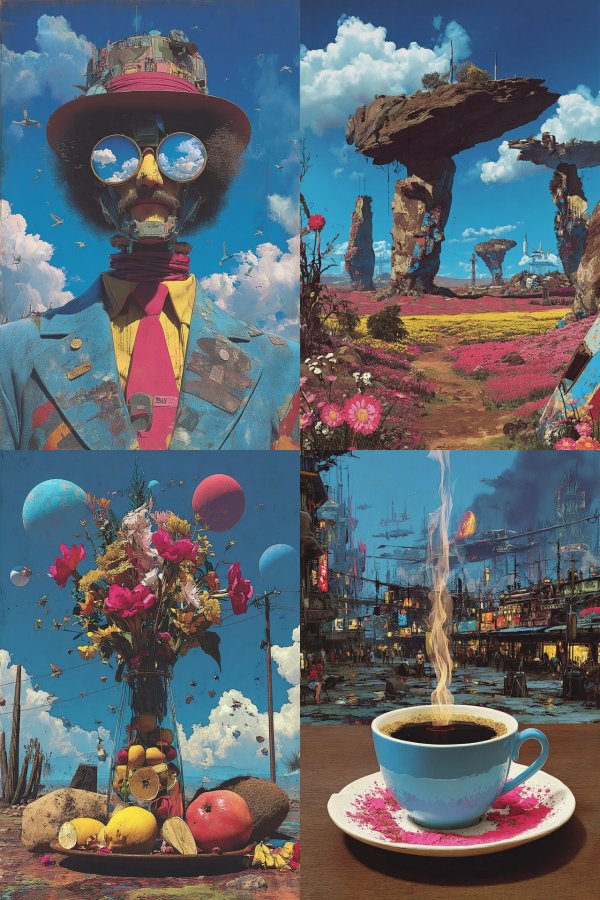 Surreal Skyward Cyborg
