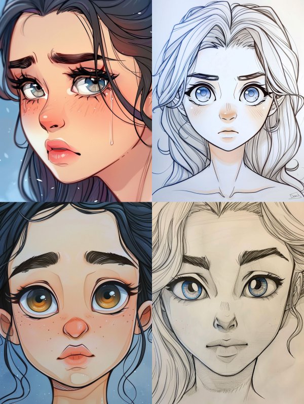 Melancholic Anime Gaze
