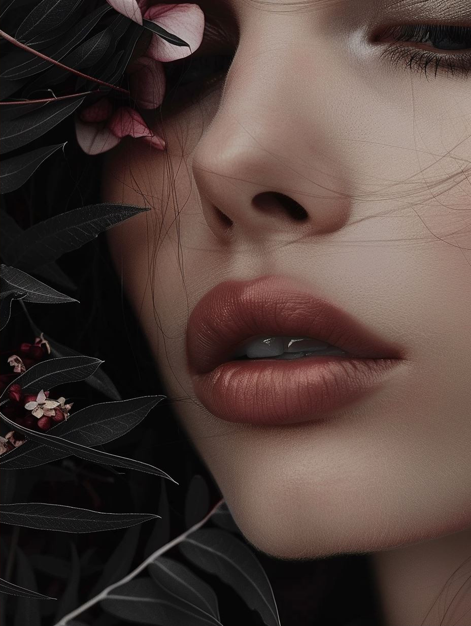 Moody Cinematic Beauty Close-up