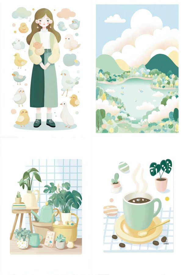 Pastel Avian Harmony