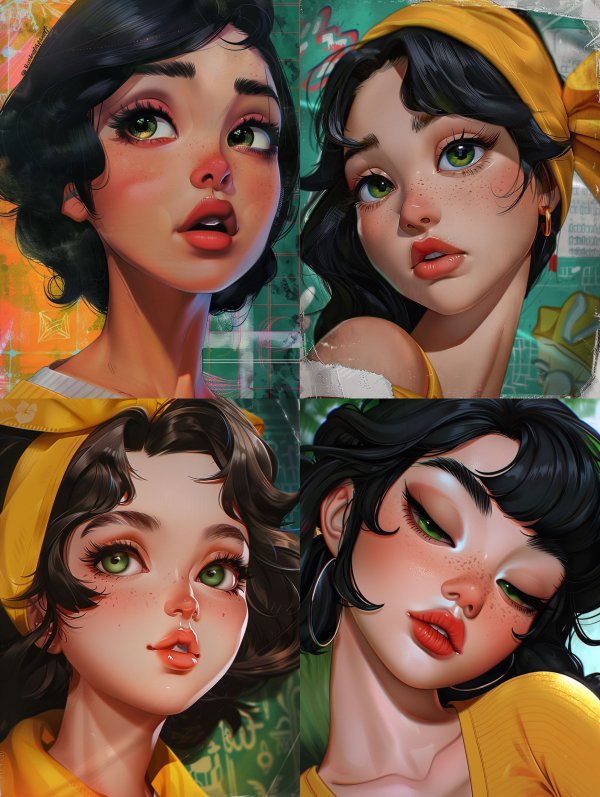 Ethereal Gaze in Digital Pastel