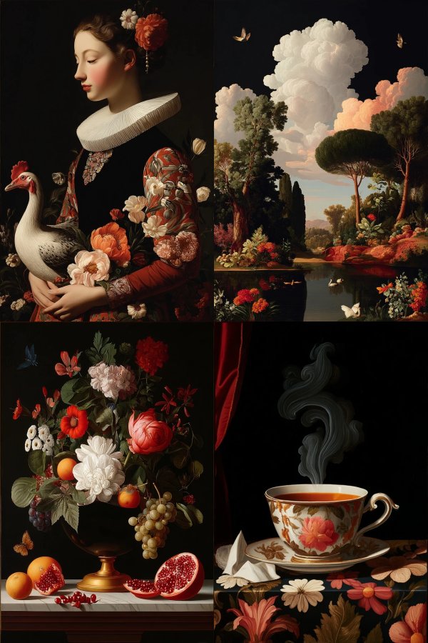 Renaissance Floral Elegance