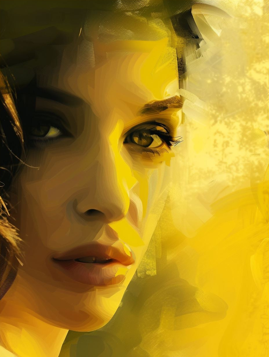 Golden Ethereal Portrait Study