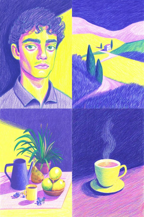 Neon Pastel Portrait