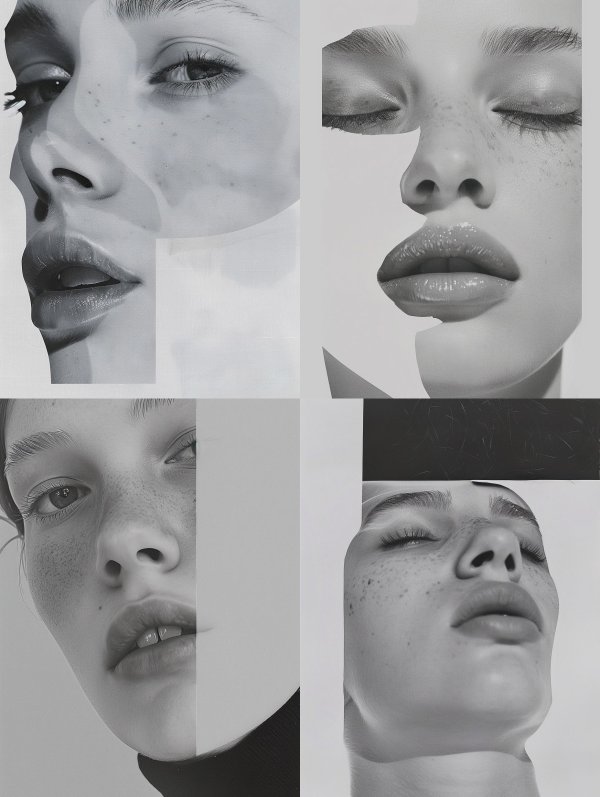 Monochrome Fragmented Muse