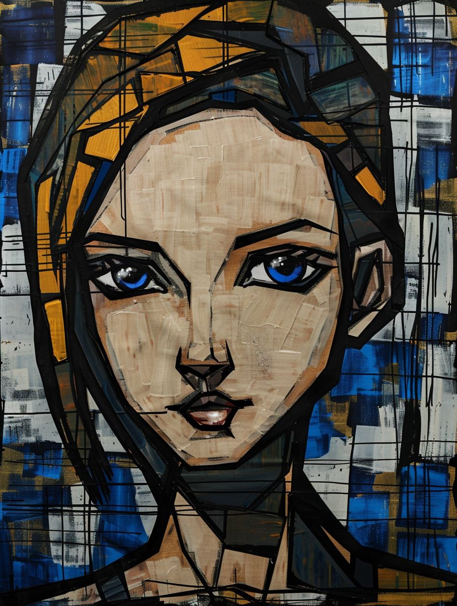 Fragmented Monochrome Urban Portrait
