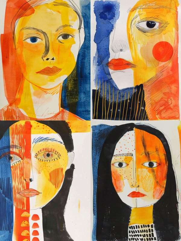 Vibrant Expressionist Portrait