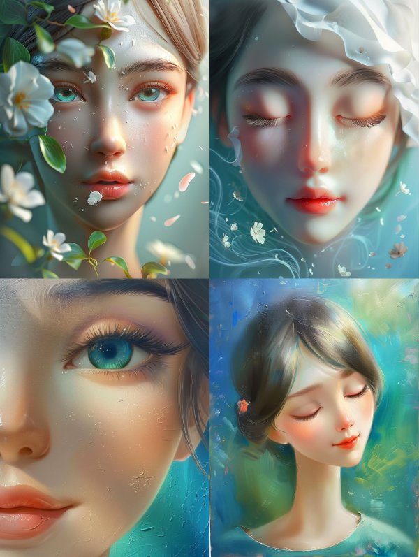 Ethereal Dreamy Digital Portraits