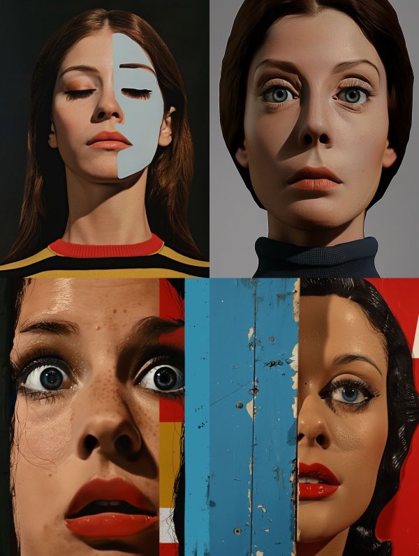 The Divided Surrealist Portrait