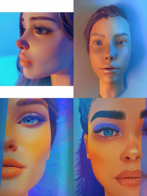 Neon Dream Ethereal Portraits