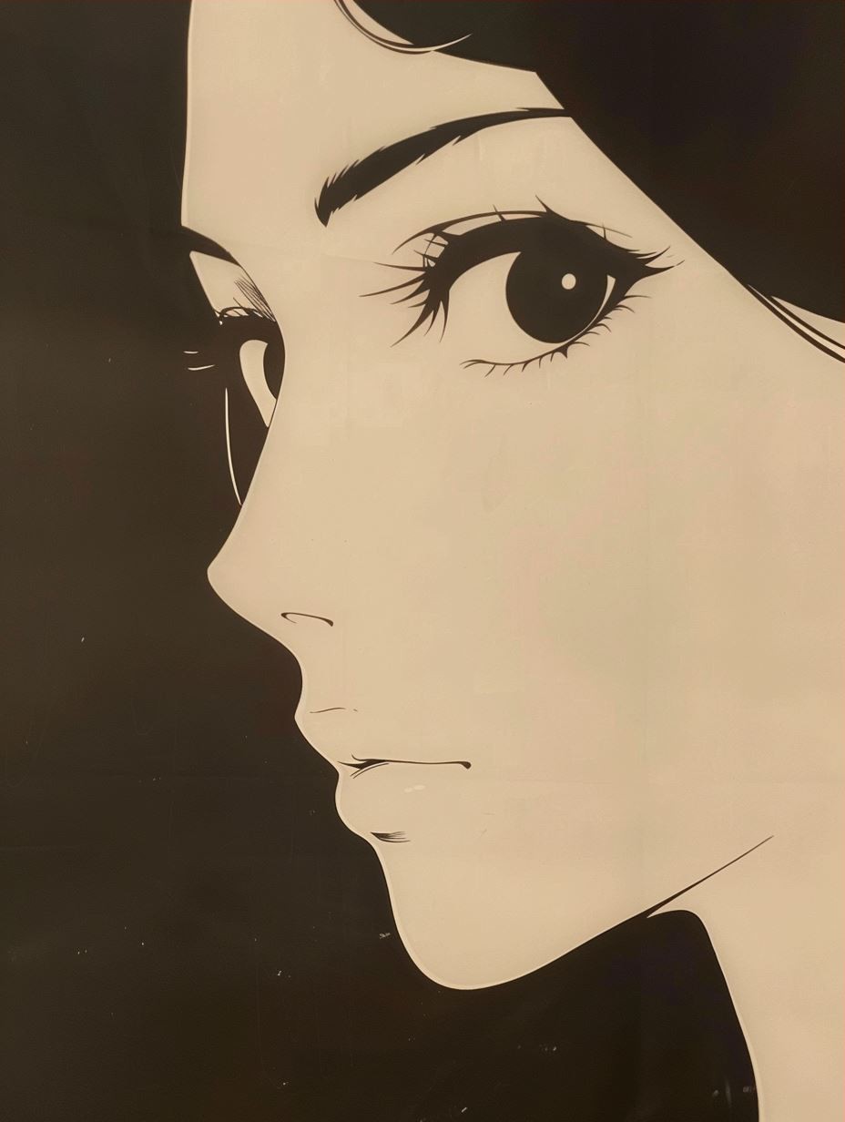 Crimson Anime Elegance