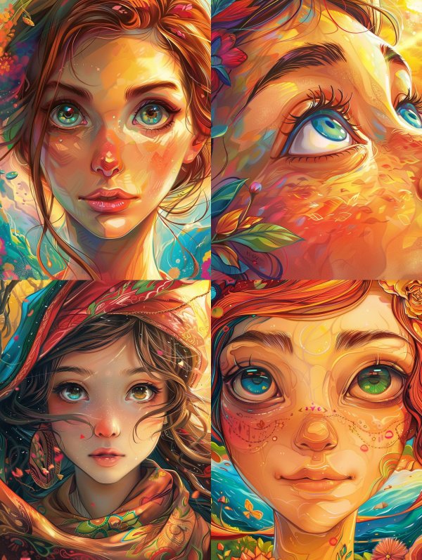 Prismatic Dream Portrait