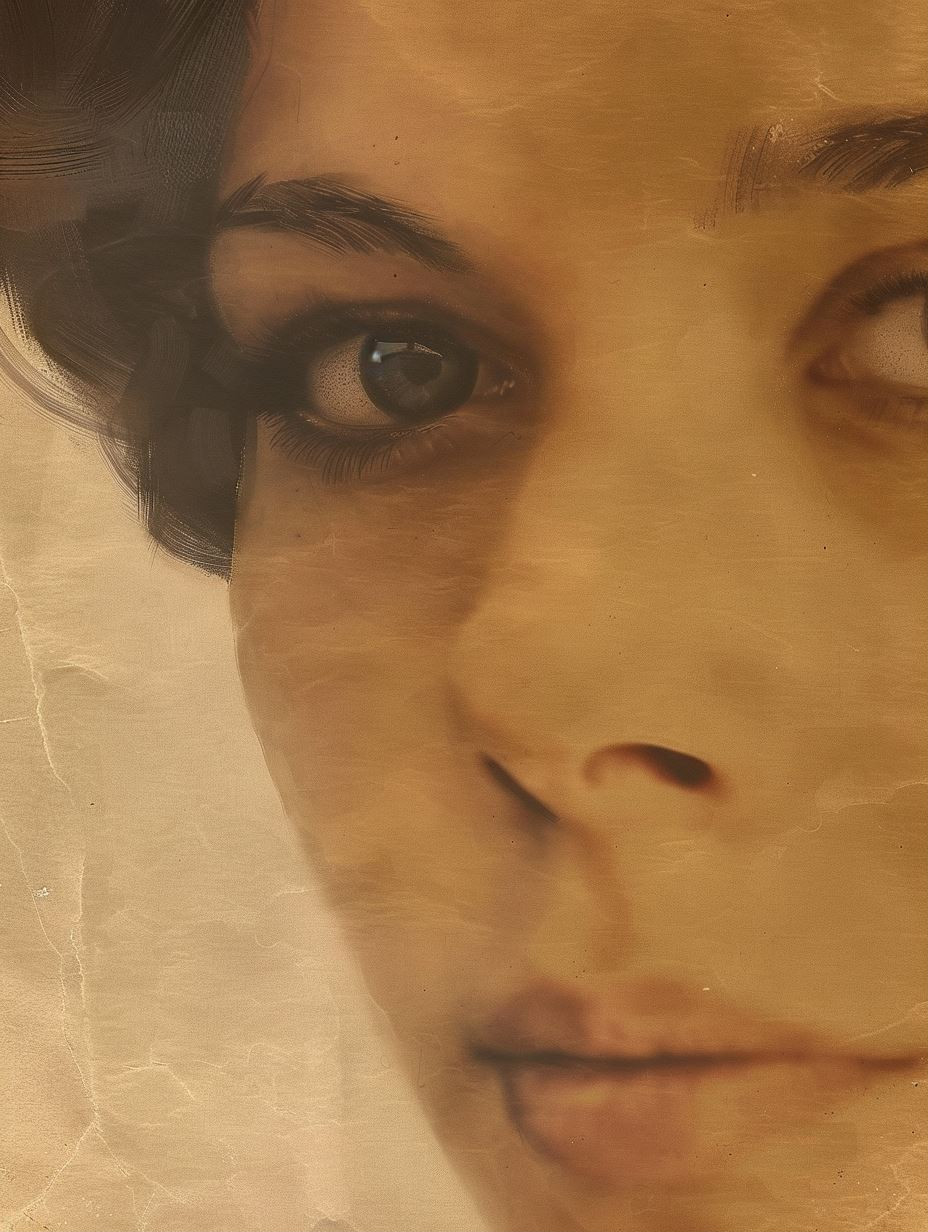 Sepia Haze Ethereal Portrait
