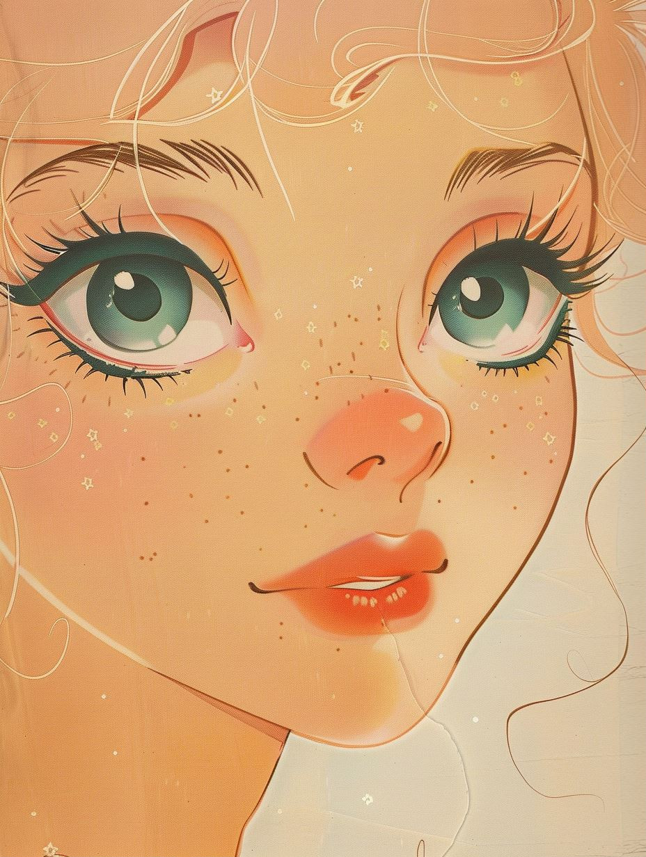 Ethereal Golden Hour Gaze