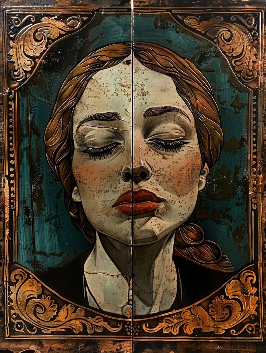 Weathered Portrait of Timeless Grace