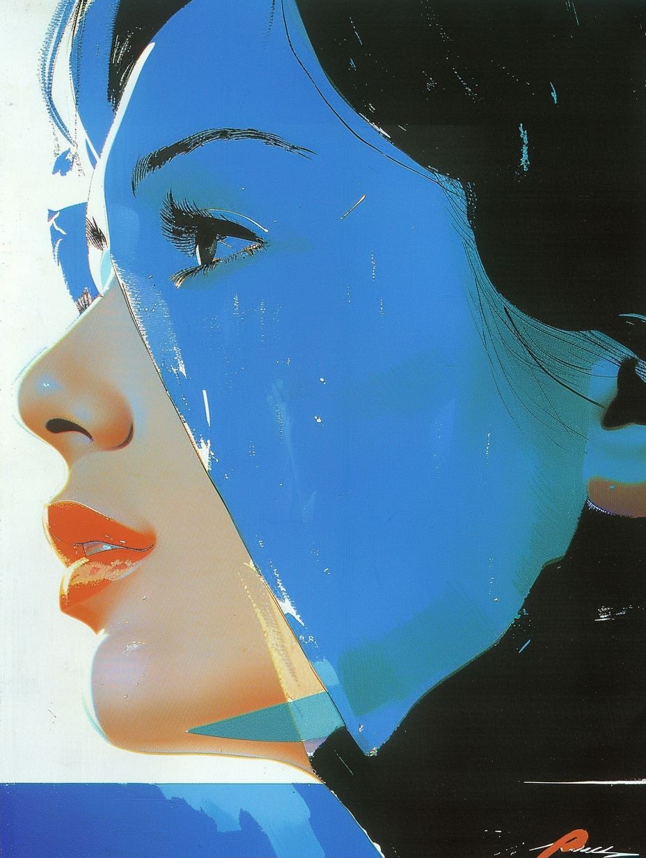 Azure Gaze Elegance