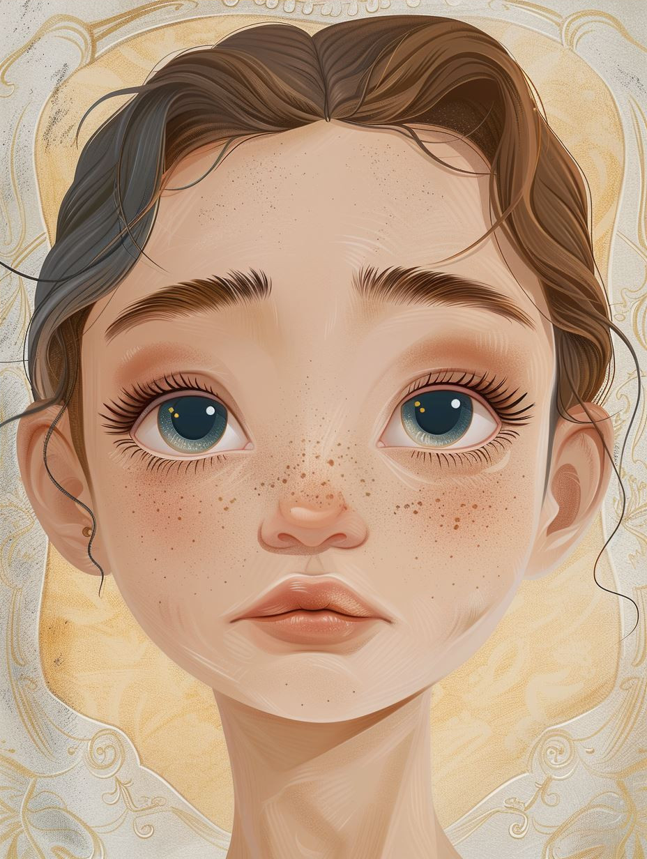 Ethereal Gaze of Innocence