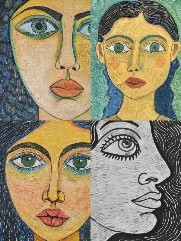 Vivid Folk Portrait