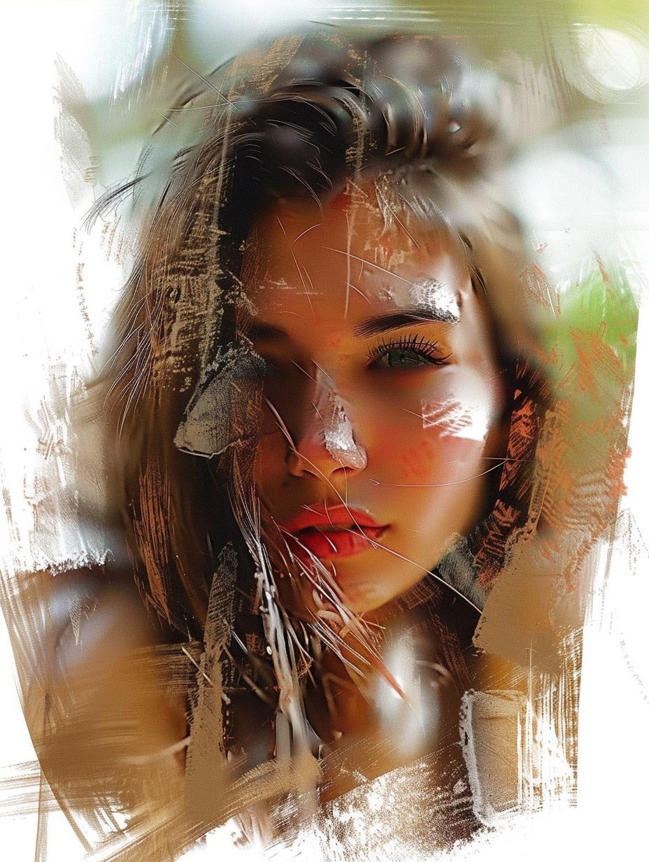 Abstract Expressionist Digital Portrait