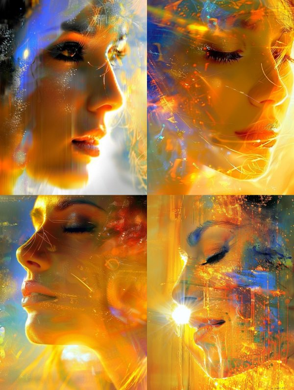 Celestial Glow Ethereal Portrait