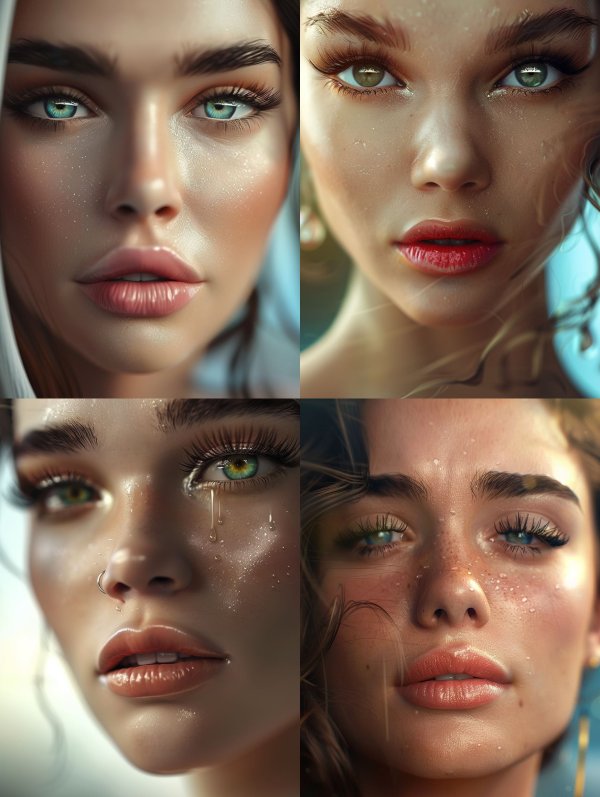 Ethereal Dewy Skin Portrait