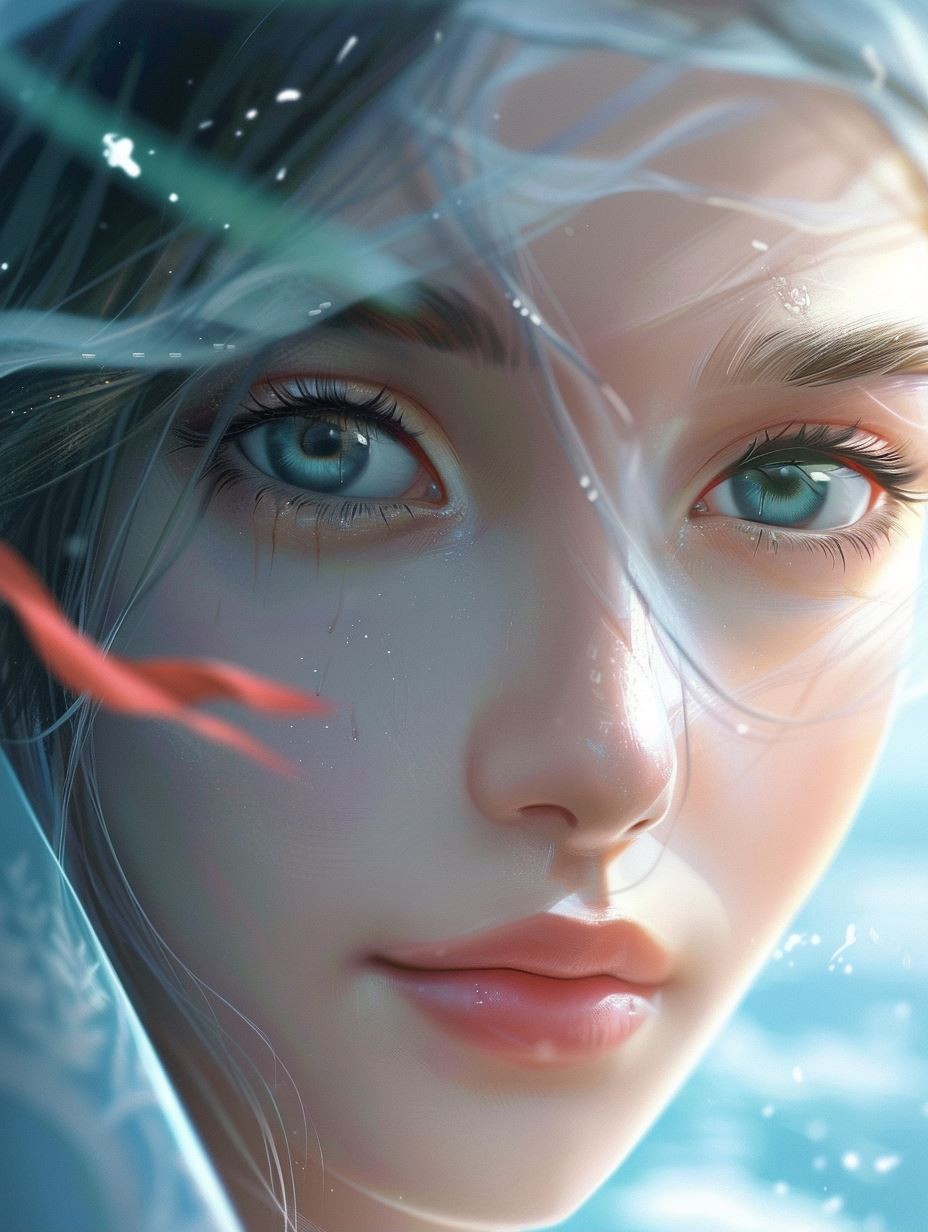 Ethereal Monochrome Muse