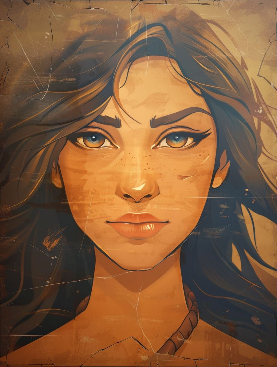 Ethereal Glow Digital Portrait
