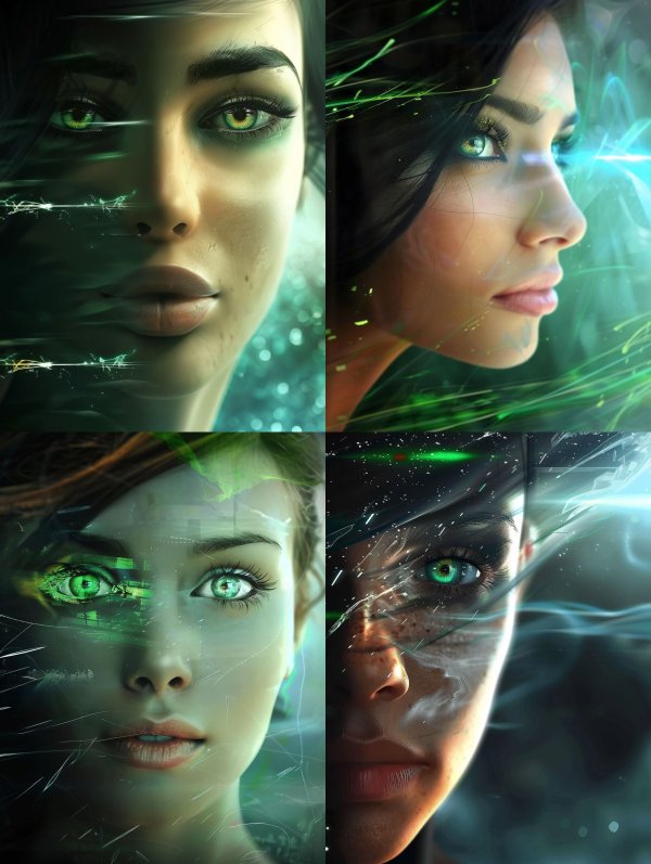 Emerald Glitch Ethereal