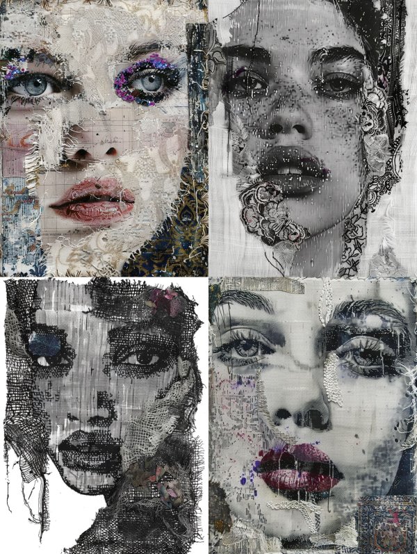 Fragmented Gaze of Mixed Media