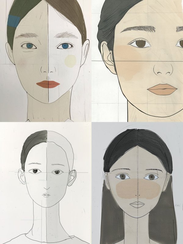 Minimalist Linear Portrait