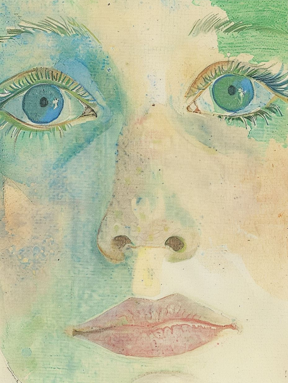 Ethereal Pastel Dream Portrait