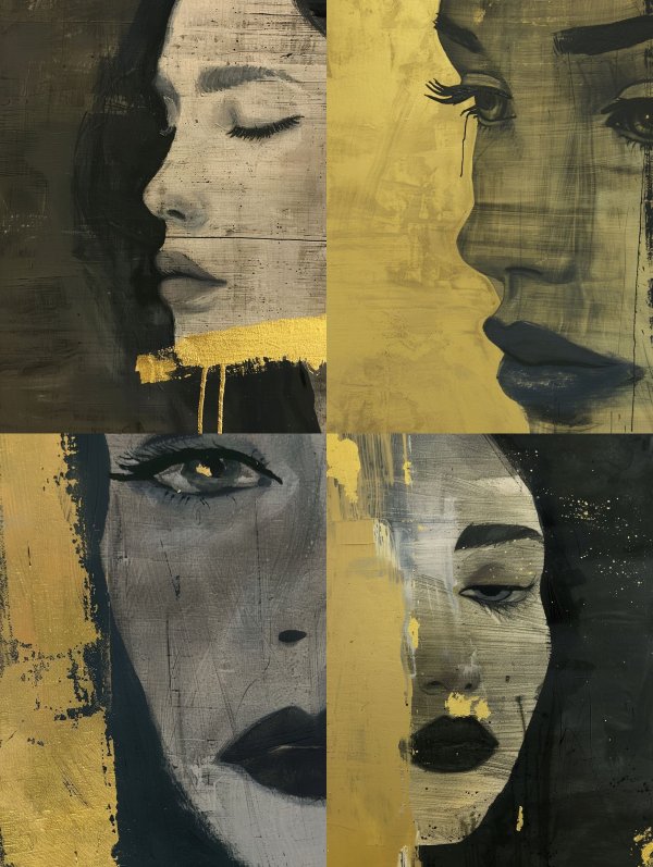 Golden Silence in Monochrome